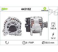 Alternatore VALEO 140A - 443152 per AUDI Q5 2.0 TDI quattro