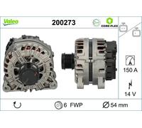 Alternatore VALEO 150A - 200273 per PEUGEOT 308 1.6 BlueHDi 120