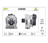 Alternatore Valeo 439206 Valeo Origins New Oe Technology per Mercedes Benz