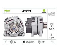 Alternatore Valeo 439521 Valeo Origins New Oe Technology per Citroën Mitsubishi
