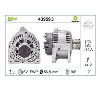 Alternatore Valeo 439593 Valeo Origins New Oe Technology per Renault Dacia