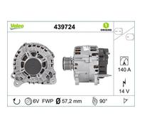 Alternatore Valeo 439724 Valeo Origins New Oe Technology per Audi Seat Skoda VW