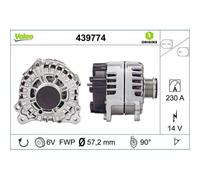 Alternatore Valeo 439774 Valeo Origins New Oe Technology per Porsche VW
