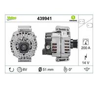 Alternatore Valeo 439941 Valeo Origins New Oe Technology per Mercedes Benz