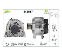 Alternatore Valeo 443017 Valeo Origins New Oe Technology per Citroën Opel Toyota