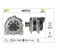 Alternatore Valeo 443313 Valeo Origins New Oe Technology per Nissan