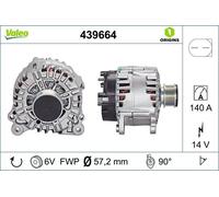 Alternatore valeo per AUDI A1 1.6 TDI 439664
