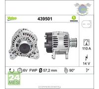 Alternatore Valeo per AUDI A3 A1 SEAT TOLEDO III IV IBIZA ALTEA LEON SKODA R #oz
