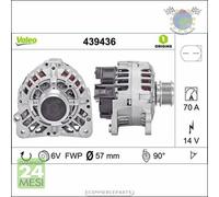 Alternatore Valeo per AUDI A3 SKODA ROOMSTER OCTAVIA FABIA VW BORA