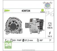 Alternatore Valeo per AUDI TT Q3 A4 A3 A1 SEAT TOLEDO IV ALHAMBRA ALTEA LEON SK