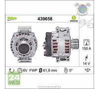 Alternatore Valeo per AUDI TT Q5 A5 A4