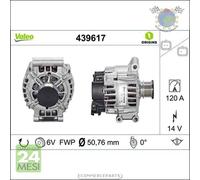 Alternatore Valeo per CITROEN BERLINGO C5 III C4 II C3 DS5 DS4 DS3 I MINI PE #p8