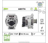 Alternatore Valeo per CITROEN BERLINGO C5 III C4 II C3 DS5 DS4 DS3 I MINI PE #ug