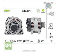 Alternatore Valeo per CITROEN BERLINGO JUMPY II I XSARA C5 III C4 C3 C8 C2 F #j0