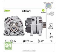 Alternatore Valeo per CITROEN C-ELYSEE BERLINGO JUMPY II XSARA C5 III I C4 C #o2