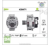 Alternatore Valeo per MERCEDES CLASSE CLC 200 180 E C 230 220 160 SLK CLK #oi