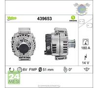Alternatore Valeo per MERCEDES LK 220 200 SPRINTER 515 513 511 510 5 #qk
