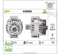 Alternatore Valeo per MERCEDES SPRINTER 519 518 419 319 318 315 219