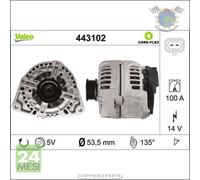 Alternatore Valeo per OPEL MERIVA A CORSA D C ASTRA H G