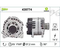 Alternatore valeo per PORSCHE CAYENNE 3.0 Diesel 439774