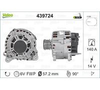 ALTERNATORE VALEO PER VW AUDI SEAT SKODA 439724