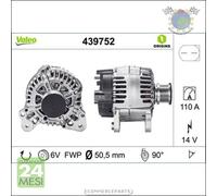 Alternatore Valeo per VW TRANSPORTER MULTIVAN CRAFTER AMAROK EOS