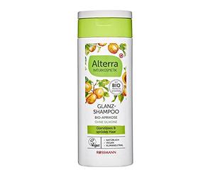 Alterra Shine shampoo "bio-apricot & bio-wheat 200 ml per Glossless & capelli fragili, effetto radioso e facile Combability, senza siliconi, cosmetici naturali, vegan Öko-Test molto buona
