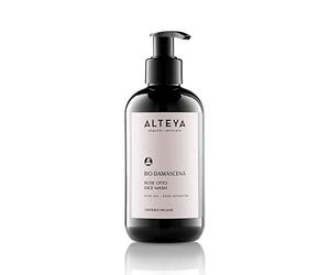Alteya Organic Detergente Viso di Rosa 250ml -USDA certificato organico sapone 100% biodegradabile- naturale ecologico purificante basato sull’olio essenziale di Rosa Bulgara e di complesso revvivante