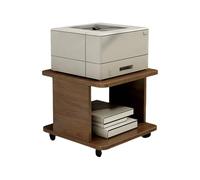Altezza 28cm Porta Stampante con Ruote Ampio Piano d'appoggio Cassettiera Scrivania Angoli Arrotondati Carrello per Stampanti per Ufficio Casa(Yellow,40 * 40 * 28cm)