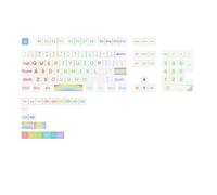 Altezza di Keycap 125Key MDAs di processo di sublimazione della tintura dei keycaps PBTs dell'arcobaleno per l'installazione delle tastiere meccaniche