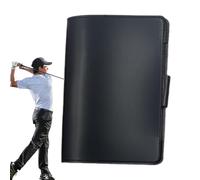 Altezza per biglietti da golf da golf, copertina per libro da iardaggio da golf, supporto per tavolo da golf da metri, accessori sportivi in pelle PU, custodia protettiva per marca portatile per amici