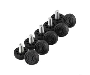 Altezza regolabile, confezione da 10 pezzi, con base in plastica a vite e filettatura metrica per una maggiore stabilità e protezione del fondo dei mobili (M10 x 30 x 20 mm)