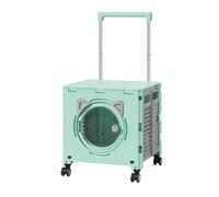 Altezza Regolabile Pannelli Ventilati Carrello Pieghevole Portanimali Borsa Animali con Ruote Trasportino su Ruote per Spesa, Viaggi, Array, color to 1
