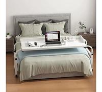 Altezza regolabile Scrivania per laptop su ruote per letto Tavolo per computer mobile Elevante Scrivania per camera da letto Altezza 65-95 cm Salvaspazio Mobili per casa e ufficio