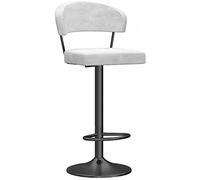 Altezza Regolabili, Sedia Pranzo banco della Alta Cucina con schienali, sedie sgabelli da Bar Velluto Adatte per la controspionaggio latro di 1ps, 60 cm/23.6 Pollici