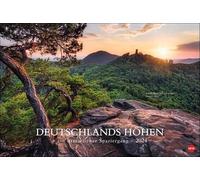 Altezze della Germania - Un calendario letterario passeggiata 2024. testi letterati tedeschi in un grande calendario da parete combinato con impressionanti foto di paesaggio.: Una passeggiata