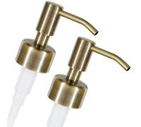 ALTGLAS 2 Pezzi di Dispenser di Sapone 'Budapest' - Pompa in Acciaio Inox per Dosatore Liquido Ricambio o per Upcycling da Bottiglie Usate (Bronzo Vintage)