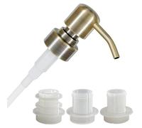 ALTGLAS Pompa del Dispenser di Sapone 'Zagreb' - Testa in Acciaio Inox con set di Adattamenti per Flaconi da 18-23 mm - Dosatore Liquido Upcycling da Bottiglie Usate (Bronzo Vintage)