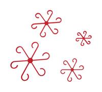 Althwuyu 4pcs Piante Toldi dello Stelo Impostare 4 Dimensioni Diverse Taschette dell'Acqua Riutilizzabile Clasp di Supporto per Vite per Le Piante da Arrampicata (Nero) (Verde) (Rosso)