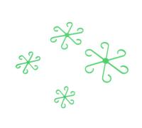 Althwuyu 4pcs Piante Toldi dello Stelo Impostare 4 Dimensioni Diverse Taschette dell'Acqua Riutilizzabile Clasp di Supporto per Vite per Le Piante da Arrampicata (Nero) (Verde)