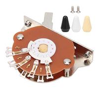 Althwuyu 5 Way Electric Guitar Switch Pickup Selector Replacement Part with Capacitors and Mounting Screws Metal and Plastic Guitar Accessories