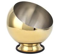 Althwuyu Ciotola per condimento obliqua in acciaio inossidabile con apertura inclinata, ciotola da tavolo profonda per e soggiorno, oro M