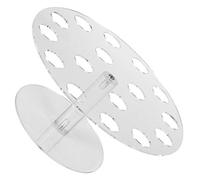 Althwuyu Espositore per porta cono per gelato in acrilico trasparente a 16 fori per forniture per feste in domestica