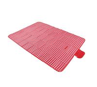 Althwuyu pieghevole coperta picnic blu, stoffa oxford extra grande tappetino all'aperto per spiaggia, campeggio, escursioni, viaggi (Rosso)