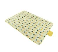 Althwuyu pieghevole coperta picnic blu, stoffa oxford extra grande tappetino all'aperto per spiaggia, campeggio, escursioni, viaggi (Giallo)