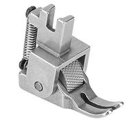 Althwuyu Sewing Machine Presser Roller Foot, Flat Press Sewing Foot Accessory for Thick Fabric, Leather and Curtain Materials