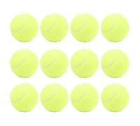Althwuyu Tennis Balls, 12 Pack Rubber Felt Practice Tennis Balls with Reusable Storage Bag for Beginner Training, Blue