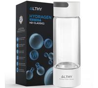 ALTHY Borraccia Acqua Idrogenata, Tecnologia SPE PEM Ionizzatore Generatore Di Acqua Idrogenata, boccetta di vetro, Con Adattatore Per Inalatore, Adatto Al Lavoro, Allo Sport e Al Bere Quotidiano
