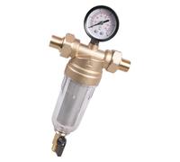 Alti flussi Backwashable Pre Filtraggio Sistemi di Pulizia automatica Acqua Sedimenti Installazione semplice per Acqua Sedimenti Ottone con Manometri