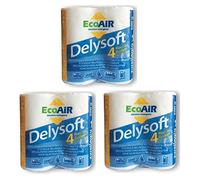 ALTIGASI Prime Carta IGIENICA Camper E Campeggio - DELYSOFT 2 VELI - Si SCIOGLIE Facilmente Ideale per WC Chimico Sanity - 3 Confezioni da 4 Rotoli